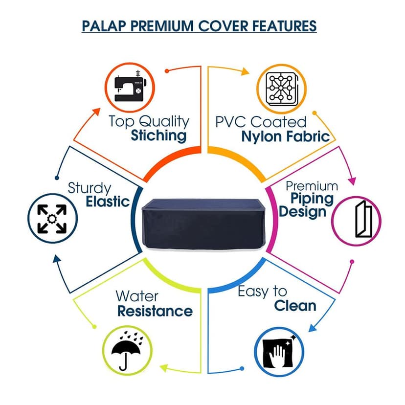 Palap Super Premium Dust Proof Printer Cover for HP Smart Tank 515 (Black, 49.7 x 42.3 x 20.8 cm) view 3