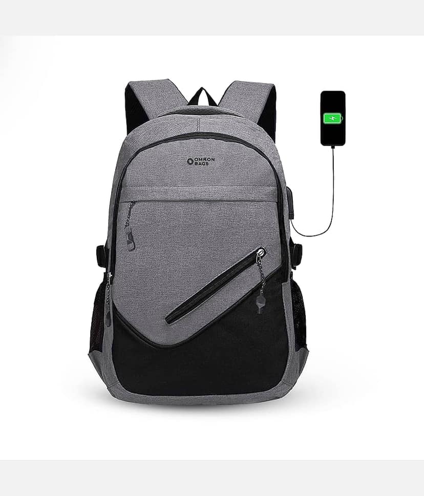 OMRON BAGS 25 Ltrs Grey Laptop Bags