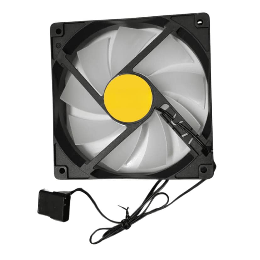 RGB CPU Cooler Fan 120mm with PWM Connector, 1500 RPM, Vitra Lighting, Hydro Bearing, RGB Sync LED Cabinet Fan for Gaming PC