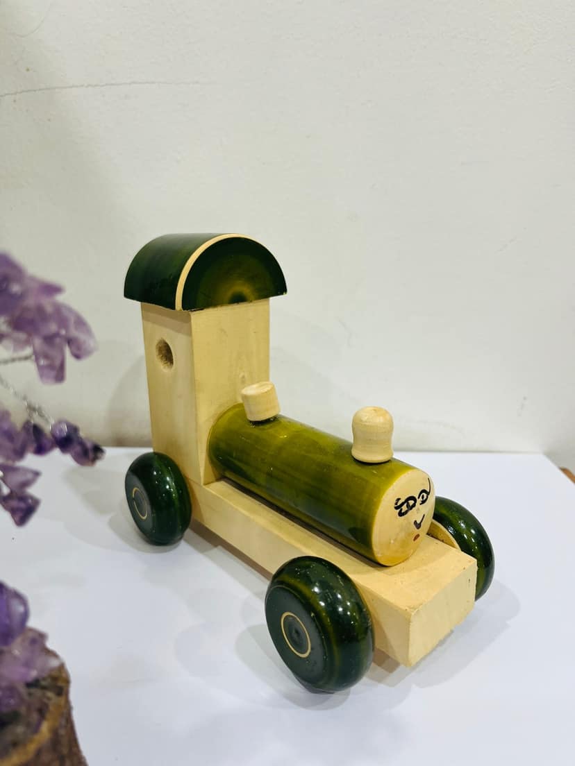 Handcrafted Wooden Toy CAR - Eco-Friendly & Safe for Kids view 2