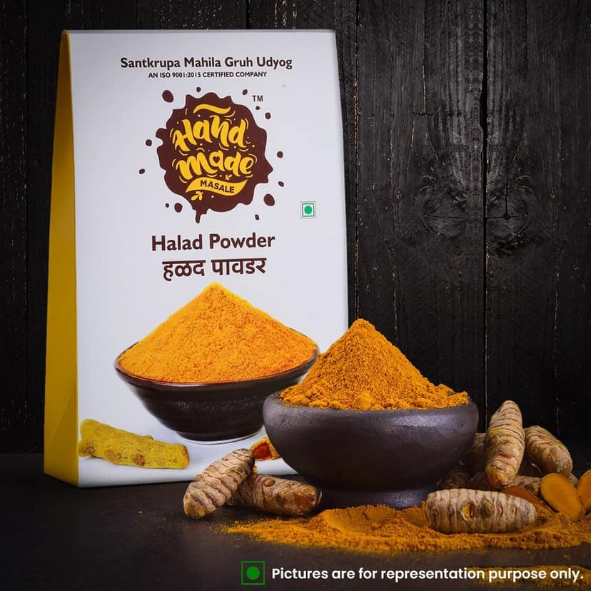 Handmade Masale Turmeric Powder | Haldi Powder | हळद पावडर | 100% Natural & Pure