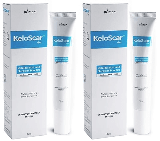 Brinton Keloscar Gel Surgical Scar Gel for All Skin Types (15 g) x Pack of 2