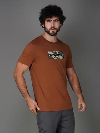 Zvezda Original Men's Cotton Jersey Tee - Euro Fit-Brown