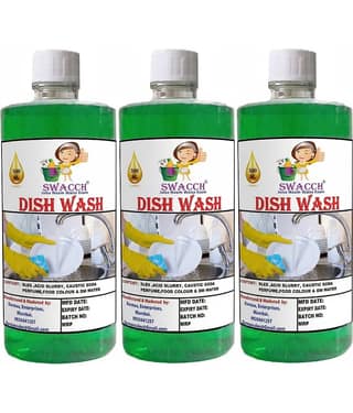 Dish Wash 500ml Pack of 3 Neem Alovera I Dish Wash Liquid and Kitchen Cleaner I Dish Washer Liquid With Fragrance I Kitchen Utensil Cleaner Removes Grease & Oil