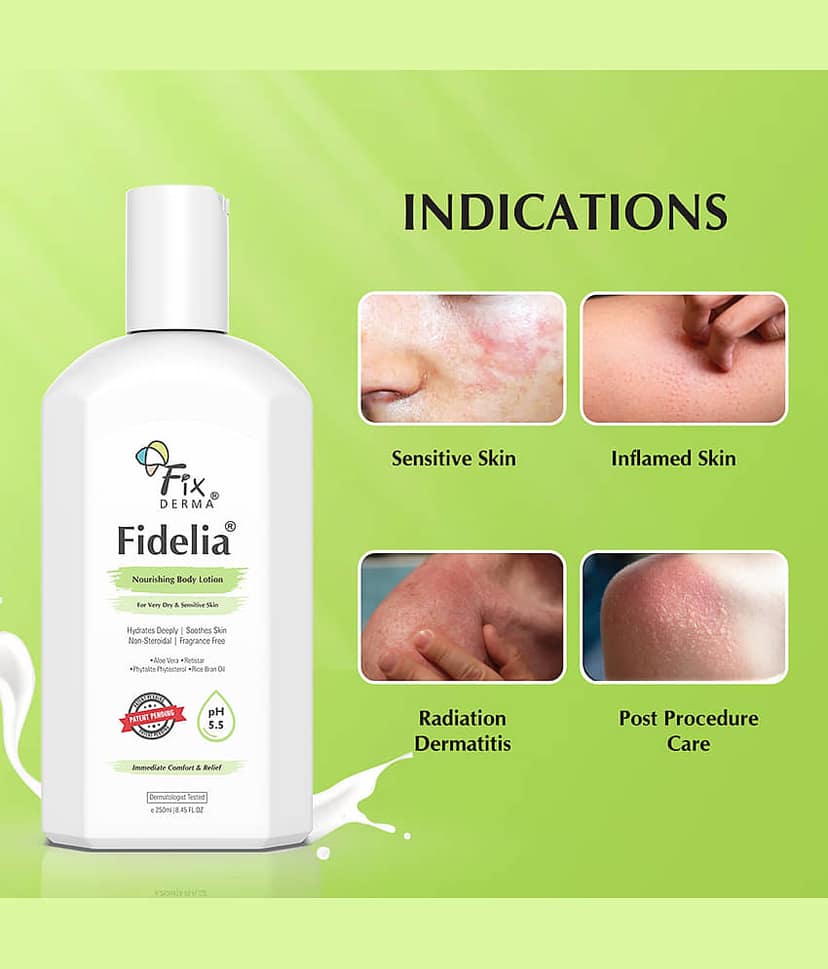 Fixderma Fidelia Nourishing Body Lotion For Dry Skin, Moisturizer for Face & Body (250 ml) view 2