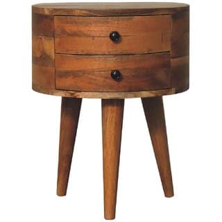 Odyssey Oak-ish Tripod Bedside view 2