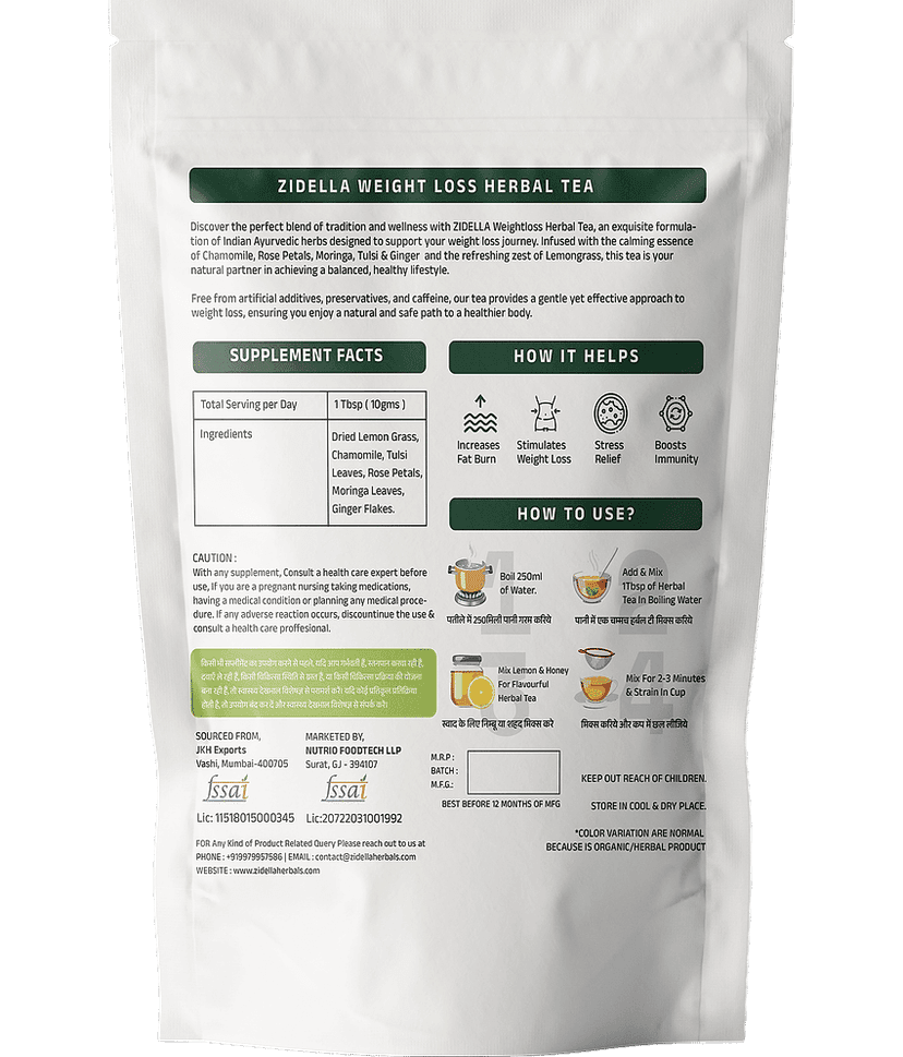 Zidella 50 gm Chamomile Herbal Green Tea ( Powder ) view 2