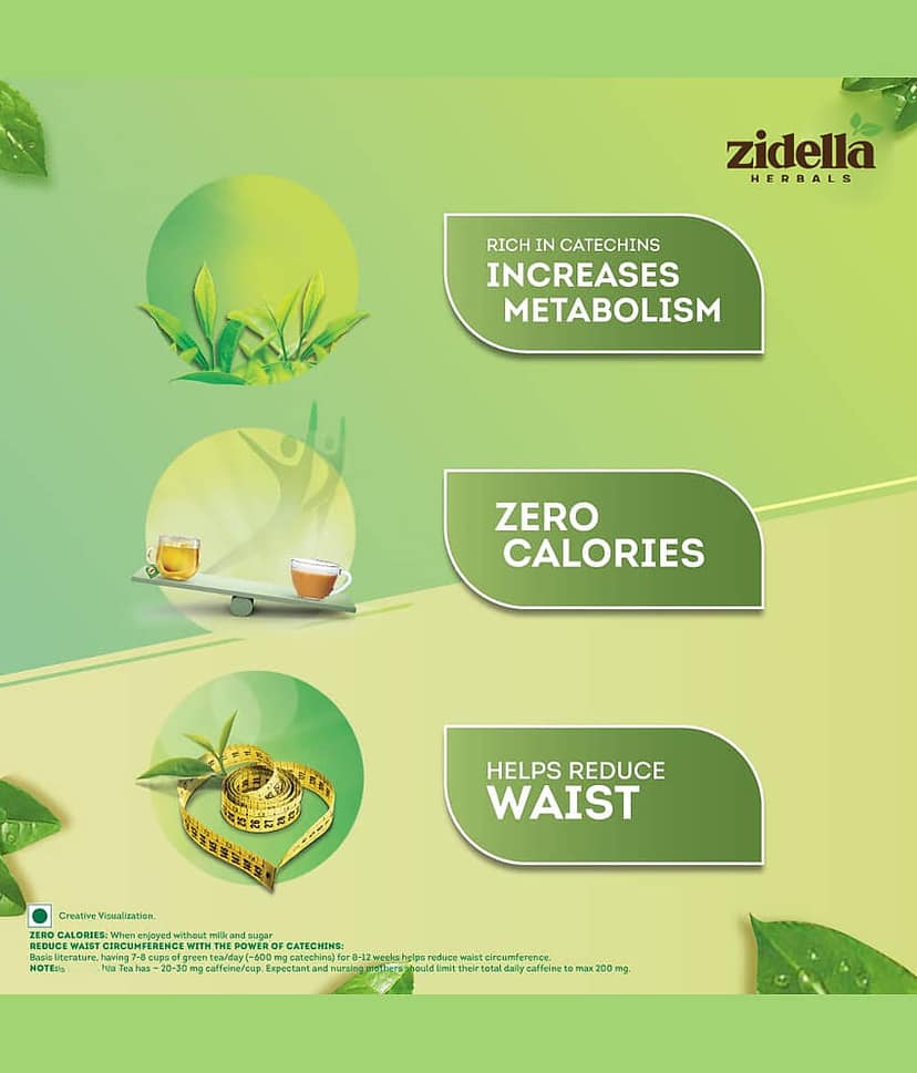 Zidella 50 gm Chamomile Herbal Green Tea ( Powder ) view 3
