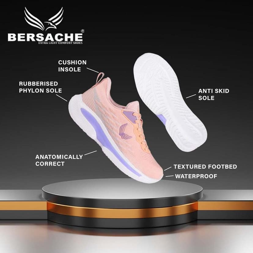 Bersache Premium Sports ,walking,Gym,cricket, Trending Running Shoes For Women's view 5