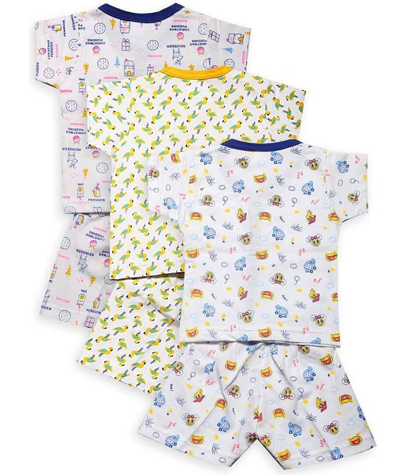 INFANT Unisex for Baby 100% Cotton T Shirts & Shorts ( Multi ) view 2