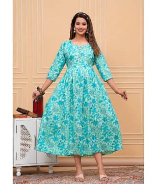 Nevisha Style Multi Color Cotton Maternity Kurta Single