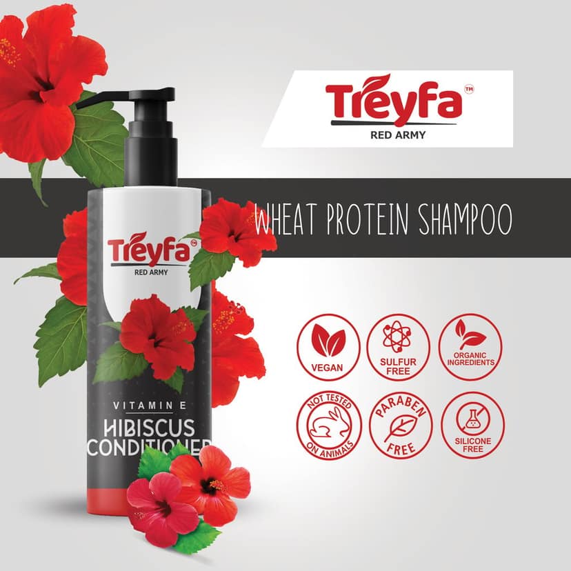Treyfa Hibiscus conditioner for hair growth & hair fall control (200ml) view 4