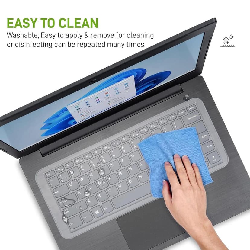 Universal Keyboard Protector Skin for 15.6 Inch Laptop |Keyboard Dust Cover | 15.6" Keyguard (31 x 13cm) view 5