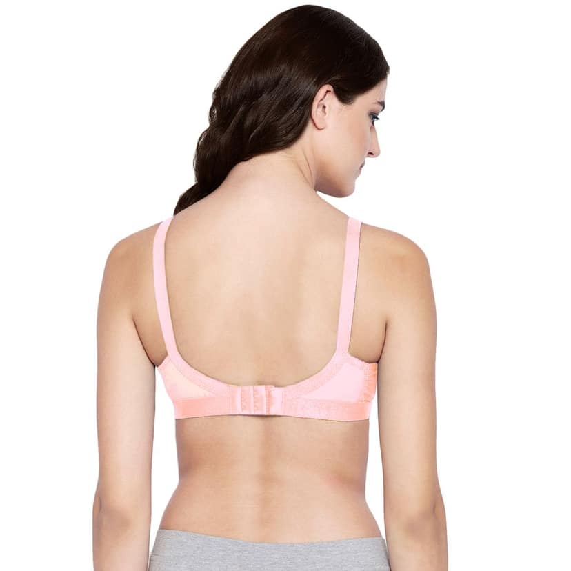 Bodycare 100% Cotton Lightly Padded Non wired Tshirt Bra-Pack of 3 view 4