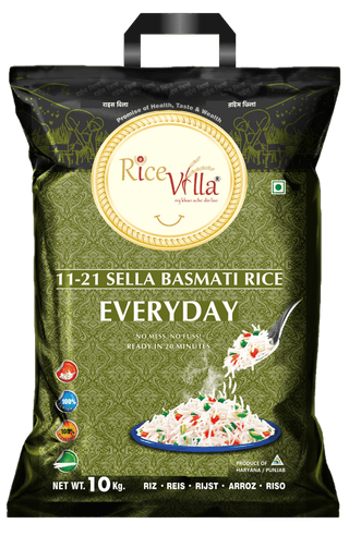 Rice Villa| Everyday| 10 kg| 1121 Sella Basmati Rice
