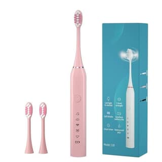 AUSHA Sonic Electric Toothbrush for Adults | 38,000 Strokes/Min | 5 Brushing Modes | USB Rechargeable | IPX7 Waterproof | 3 Brush Heads