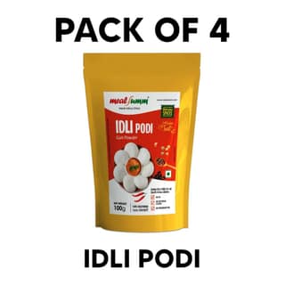 Idli Podi ( Milagai Podi for idli, dosa, vada, Spicy Chutney Powder- Pack of 4) - 400 gm