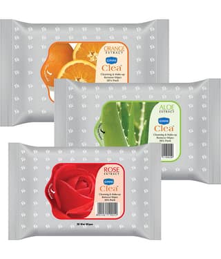Ginni Cleansing & Makeup Remover Wet Wipes | Pack of 3 (30 Wipes/Pack) Wet Wipes ( 90 Pcs )