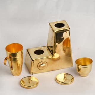 Toy Antiqua Idli Patra & Mixer Premium Handcrafted Miniature Toy