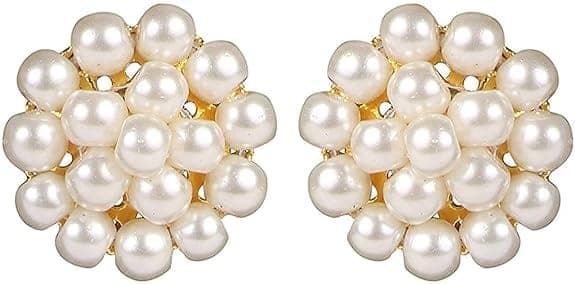 Manbhar Gems - Crystal Gemstone Beads Necklace Set for girl and Women 5 layer Mala With Stud Earring stylish traditional Pearls Necklace Beaded Fashion jewellery view 3