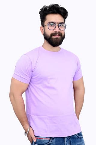 Ultra Soft Solid Lavender T Shirt (Size - M)