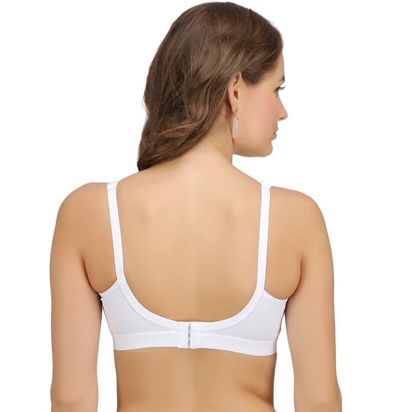 SONA Women's Super-Fit T-Shirt Bra Full Coverage Non Padded Cotton Pack of 3 view 4