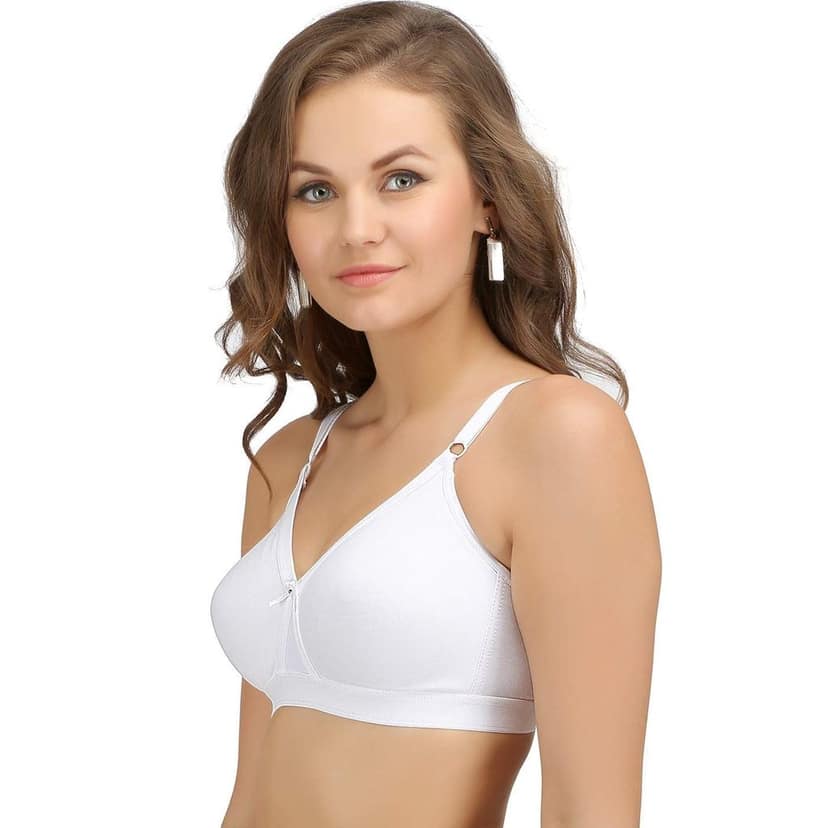 SONA Women's Super-Fit T-Shirt Bra Full Coverage Non Padded Cotton Pack of 3 view 6