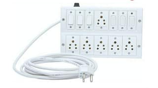 INDRICO? Heavy Duty (6+6) Anchor 1.5mm 3 Core Heavy Wire Extension Board (White)