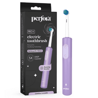 Perfora PRO+ Oscillating Electric Toothbrush | 2 Years Warranty | Electric Toothbrush Rechargeable, Electric Brush, Toothbrush Electric Adult, 8800 RPM, 1 Mode, 2 min Auto Timer (Limitless Lavender)