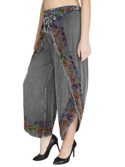 Rayon Women's Regular Fit Relaxed Yoga Fitness Dhoti Pants view 5