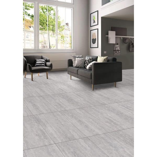 Orientbell Floor Tiles DGVT Real Travertine Grey 2 PCS