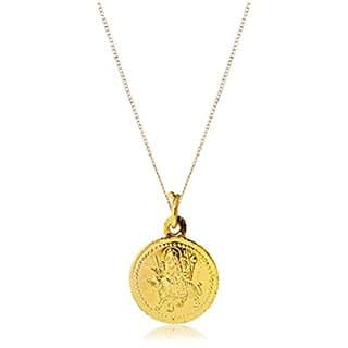 Kesar Zems Durga Bisa Yantra Gold Plated Pendant