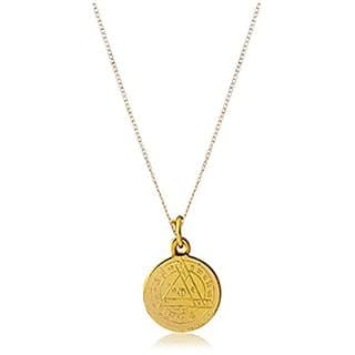 Kesar Zems Durga Bisa Yantra Gold Plated Pendant view 2