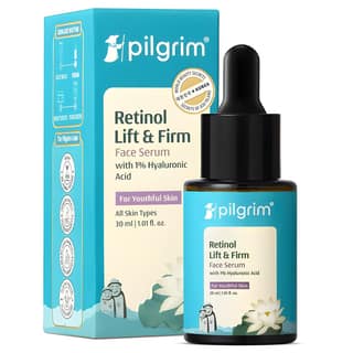 PILGRIM Korean 0.5% Retinol & 1% Hyaluronic Acid Lift & Firm Anti Aging Serum | Retinol serum for face| Reduce Fine Lines & Wrinkles|For Men & Women |All Skin Types|30ml PILGRIM Korean 0.5% Retinol & 1% Hyaluronic Acid Lift & Firm Anti Aging Serum | Reti