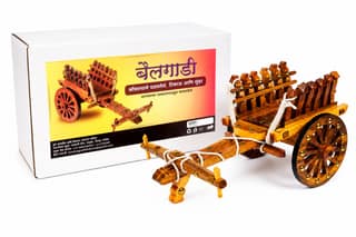 Traditional Ox Cart Decorative Showpiece for Home Decor and Festive Decoration