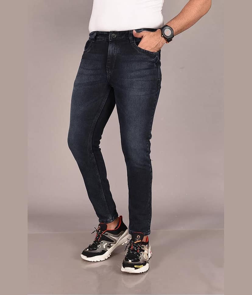Aflash Slim Fit Faded Men's Jeans - Grey ( Pack of 1 ) view 2