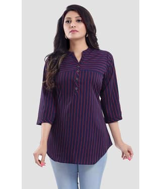 Crepe Short Kurti For Women (Pack of 1)