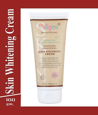 Vigini Skin Whitening Goree Lightening SPF 30 Body Polishing Gel Cream Kojic Day Cream 120 gm