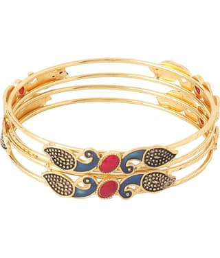 VIRAASI - Gold Bangle ( Pack of 1 )