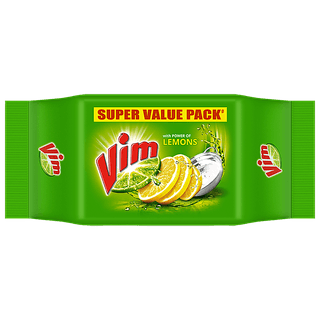 Vim Dishwash Bar - Lemon, 200 G (Pack Of 4)(Savers Retail)