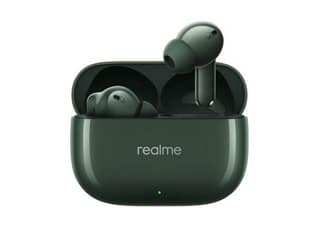 Realme Buds T310 with 12.4mm Driver, 46dB ANC, Spatial Audio and upto 40 hours Playback Bluetooth True Wireless - Dome Green