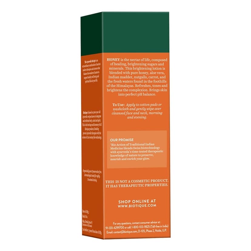 Biotique Honey Water Pore Tightening Brightening Toner 120ml view 2