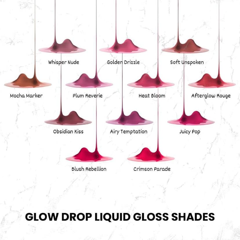 POPPIK Liquid Gloss Lipstick for Women | High Shine, Non Sticky, Moisturizing Lip Color | Smooth Glossy Finish | Party & Everyday Wear Lip Gloss, Ideal for Wedding, Casual Outings, Gifting, 2ML view 7