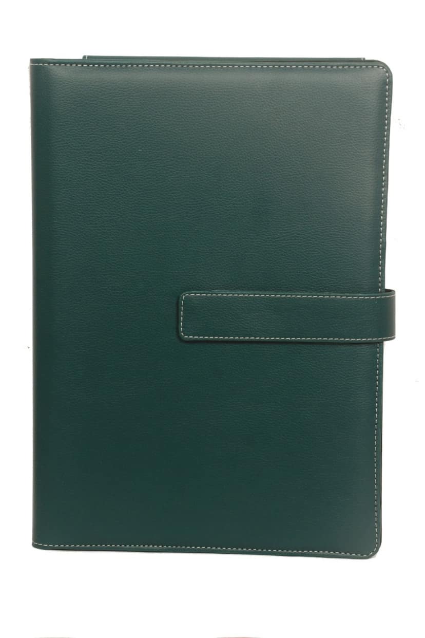 Sukeshcraft Dak File Folder with Belt 2tone Green