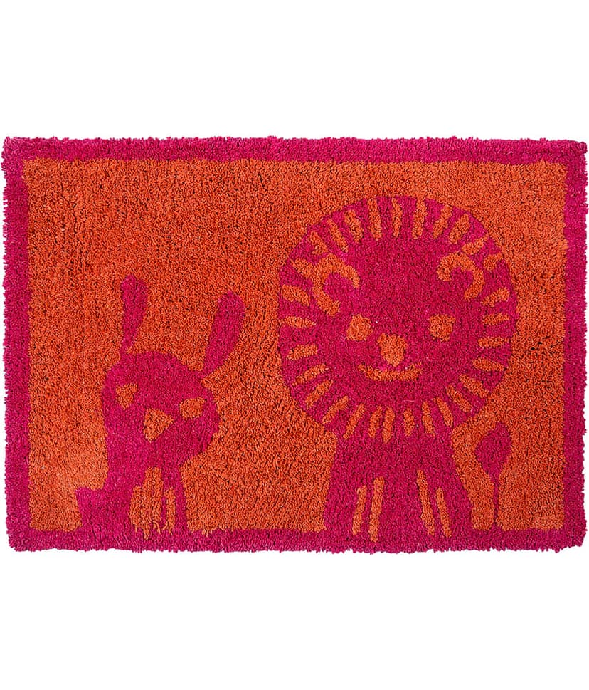 Aazeem Antiskid Cotton Door Mat ( 60 X 40 cm ) Single Magenta view 2