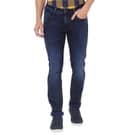Mufti Men'S Denim Deluxe Stretch Super Slim Fit Blue Black 10.25 Oz Jeans