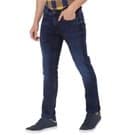Mufti Men'S Denim Deluxe Stretch Super Slim Fit Blue Black 10.25 Oz Jeans view 2
