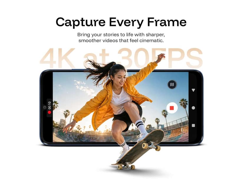 Lava Bold N1 5G Smartphone, 6GB RAM, 128GB Storage - CHAMPAGNE GOLD view 2