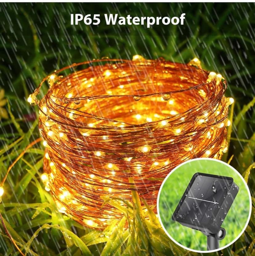SAHAPECT Solar LED Light, 200 LED 22 Mtr Long, Warm White Lights,Copper Wire, String Fairy LED Light Lamp view 7