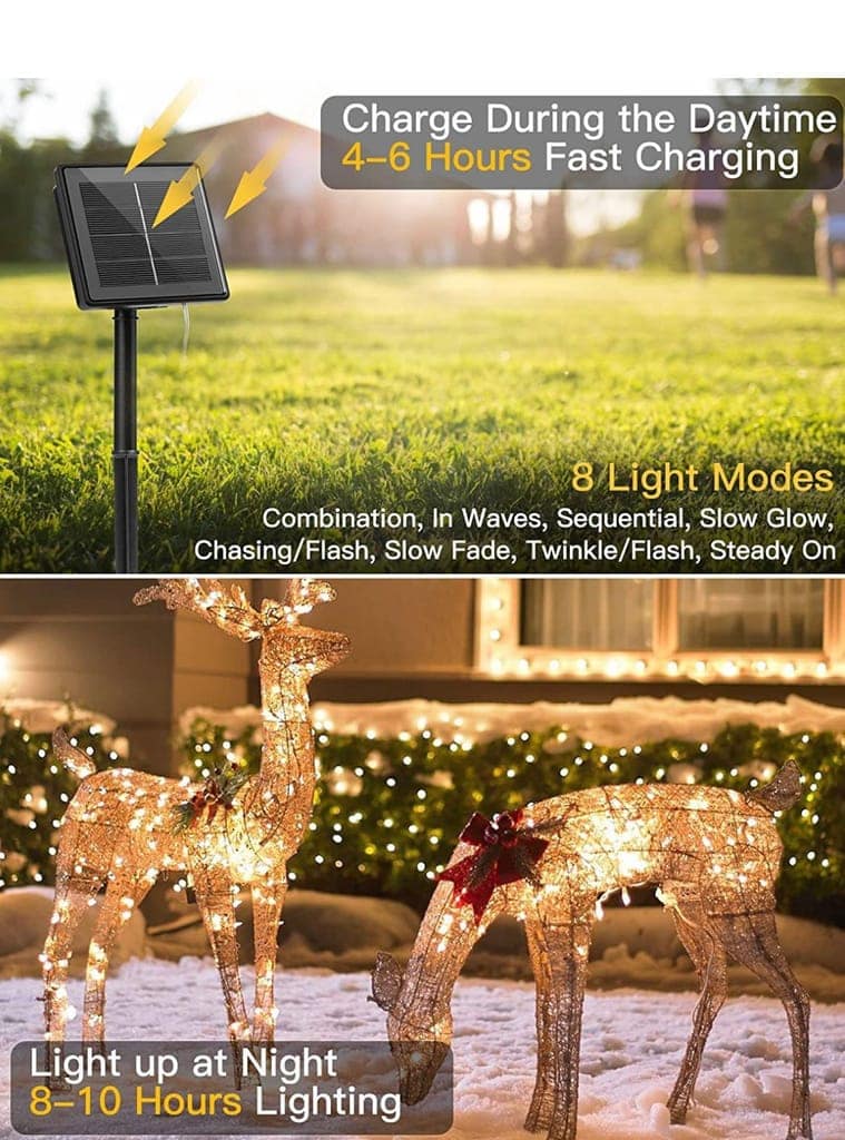 SAHAPECT Solar LED Light, 200 LED 22 Mtr Long, Warm White Lights,Copper Wire, String Fairy LED Light Lamp view 9
